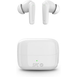 SPC Auriculares Bluetooth Ether 2 Pro con Cancelación Activa de Ruido ANC y ENC, Estuche de Carga, Autonomía 6.5h, Blancos
